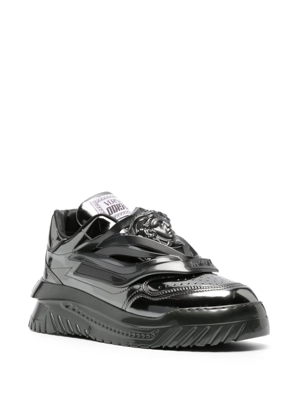 Versace Odissea metallic-effect sneakers