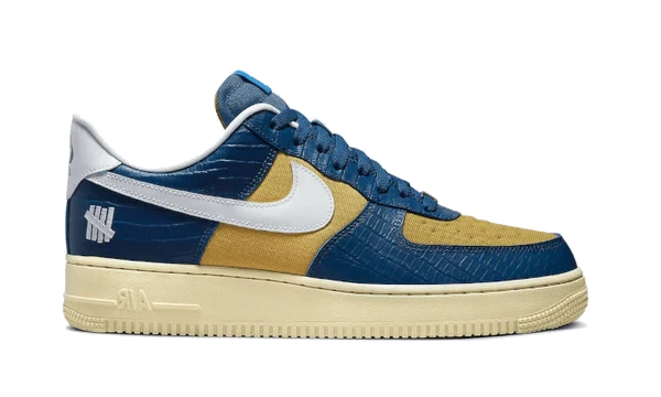 Nike Air Force 1 Low SP Undefeated 5 On It Blue Yellow Croc