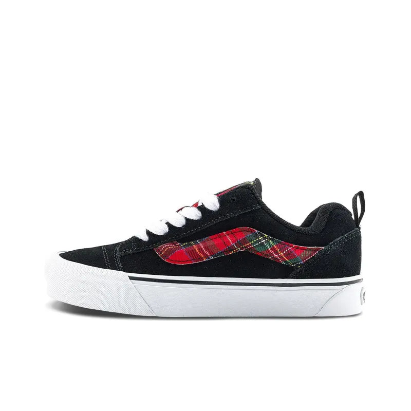 VANS KNU SKOOL LOW-TOP 'RAVE PLAID BLACK'